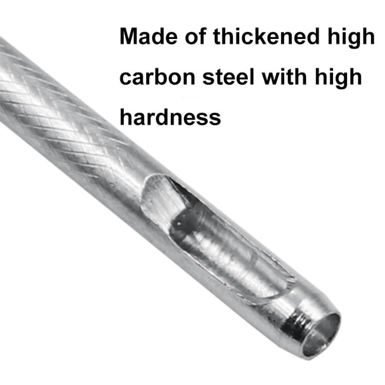 10pcs Belt Punching Round Punch Leather Hollow Punch High Hardness Punching Tool, Size: 3.5mm