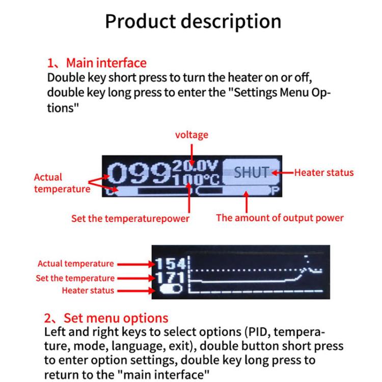 LCD Intelligent Temperature Control Screen Displays Double-Layer Heating Plate - ZFX-G3061