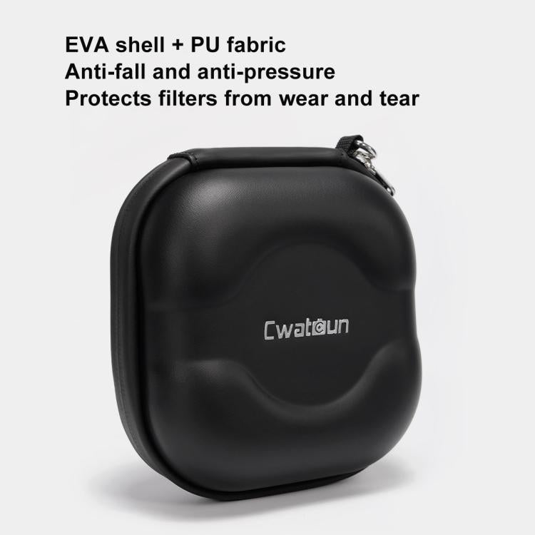 Cwatcun D164 Small Filter Organizer Camera Lens Digital Protection Bag - Black