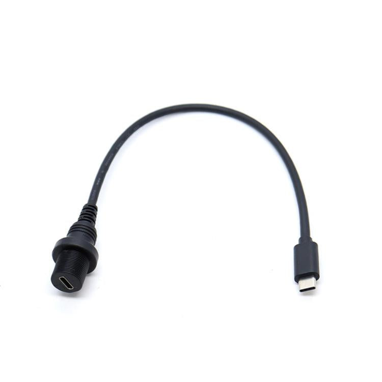 Type-C 3.0 0.3m Male To Female Extension Cable Car Waterproof Wire