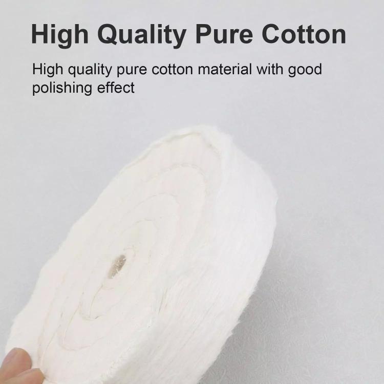 Angle Grinder Flat Polishing Cotton Cloth Wheel, Size: 6 Inch 50 Layers