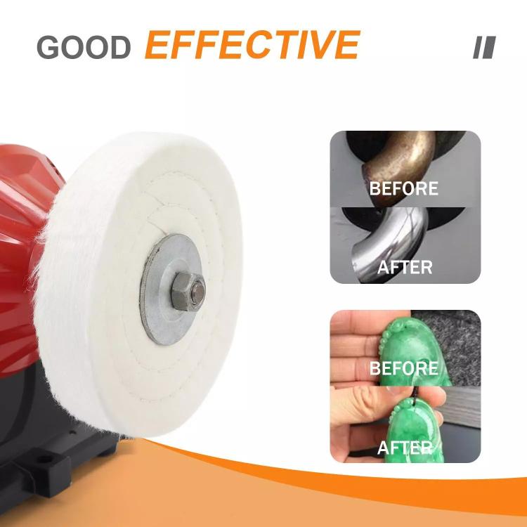 Angle Grinder Flat Polishing Cotton Cloth Wheel, Size: 8 Inch 70 Layers