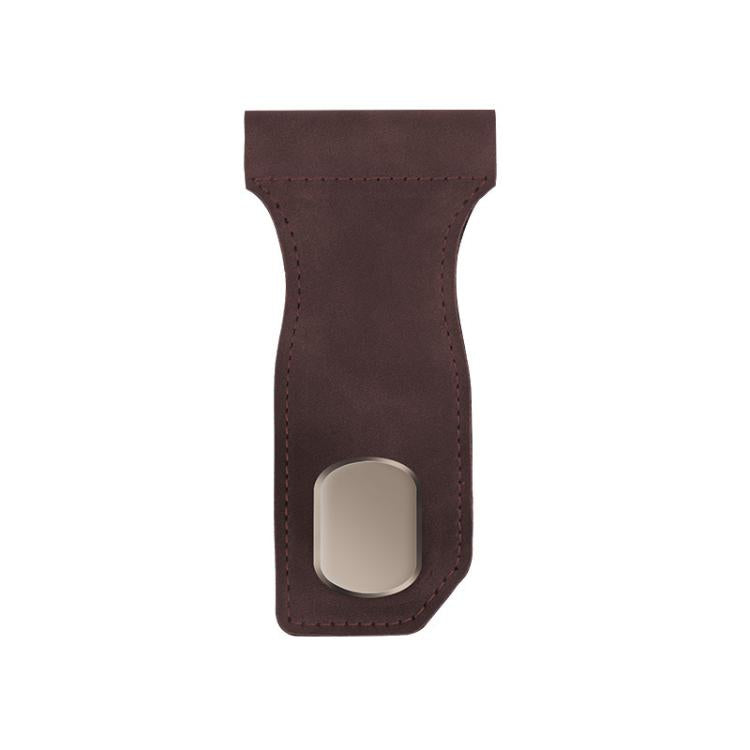 Car Fur Leather Passenger Front Organizer Hooks, Style: Single Hook Brown