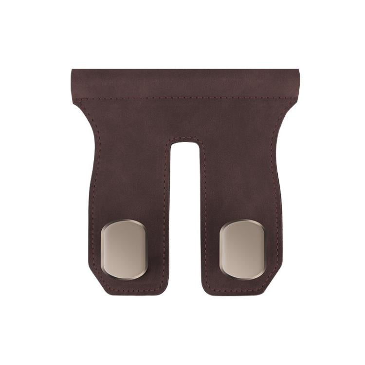 Car Fur Leather Passenger Front Organizer Hooks, Style: Dual Hook Brown