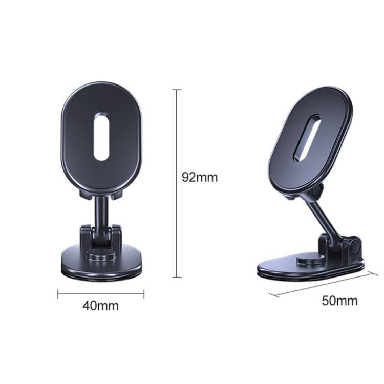 Foldable Magnetic Car Phone Holder Mount Multi-angle Adjustable Cellphone Navigation Bracket - Black
