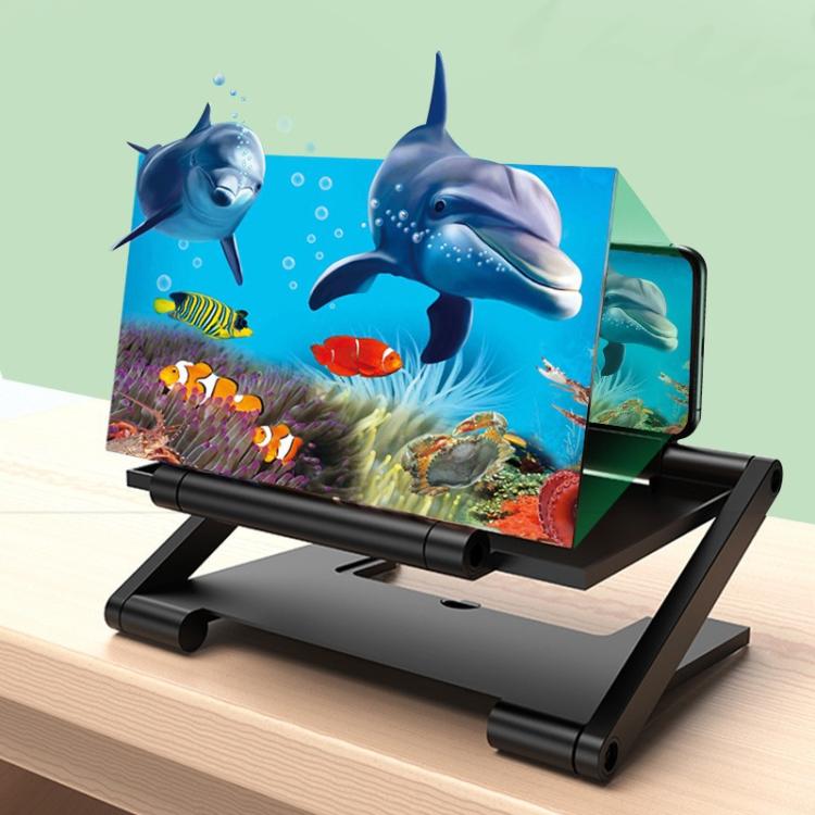 RK-C46 7-Inch Foldable Pull-Out Lifting HD Anti-Blue Light Mobile Phone Screen Amplifier, Color: Red