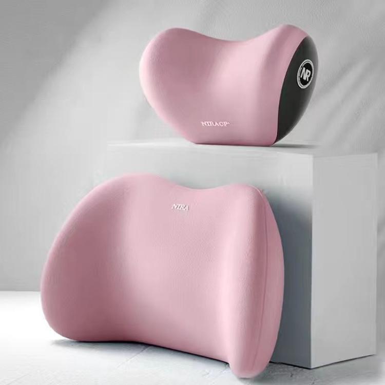 Car Mmemory Foam Support Driving Cushion, Color: Pink Headrest