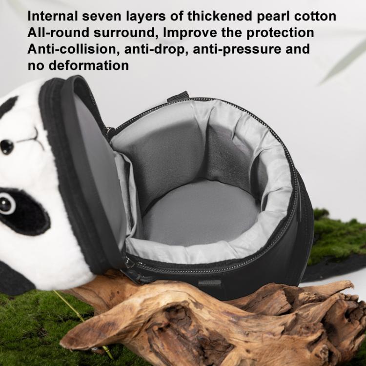 Cwatcun D162 Small Camera Lens Cylinder Cartoon Panda Camera Lens Protective Cover