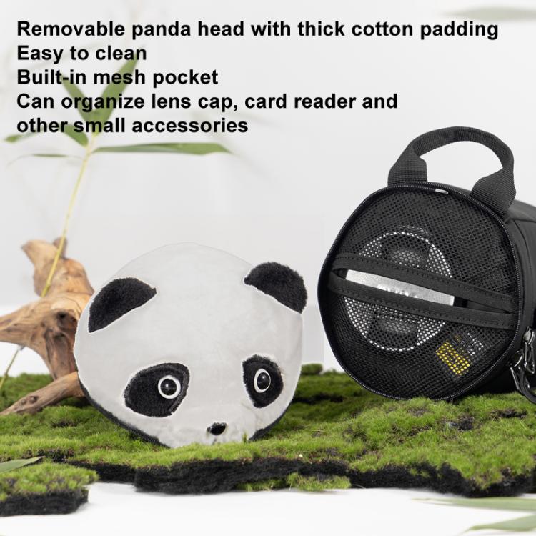 Cwatcun D162 Large Camera Lens Cylinder Cartoon Panda Camera Lens Protective Cover