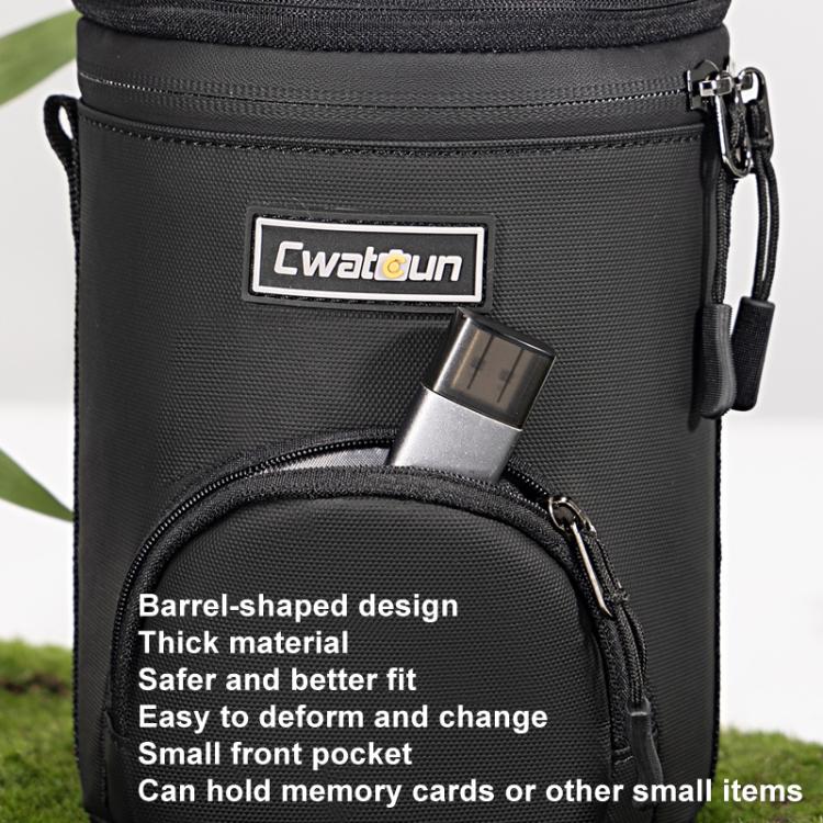 Cwatcun D162 Large Camera Lens Cylinder Cartoon Panda Camera Lens Protective Cover