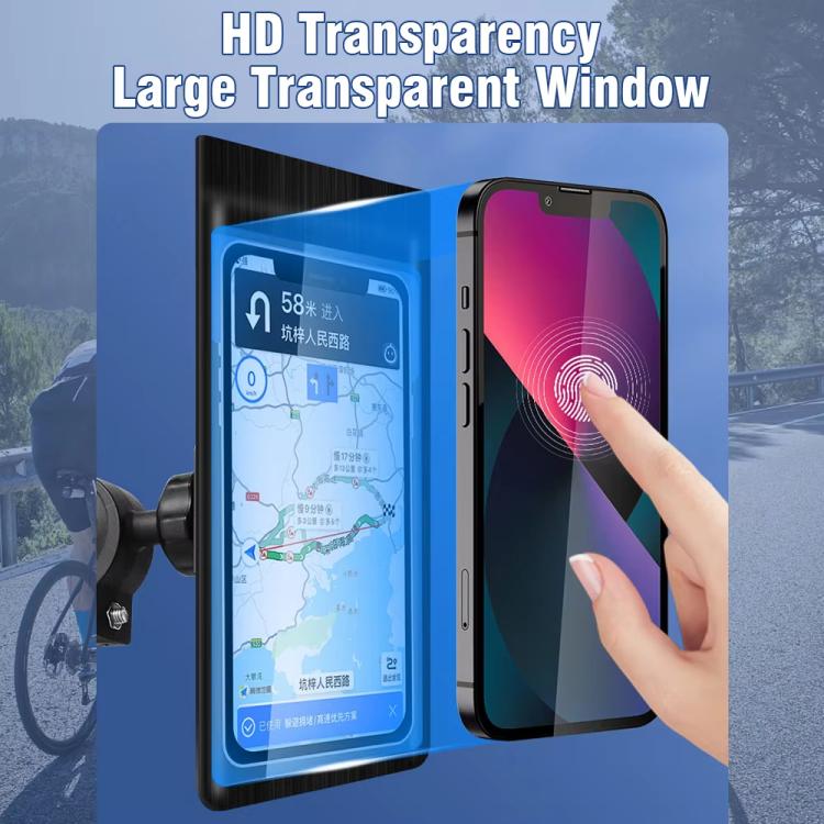 Bicycle Waterproof Phone Bag Mount Stand 360 Degree Rotation Motorcycle Bike Cellphone Holder, Spec: Handlebar Model