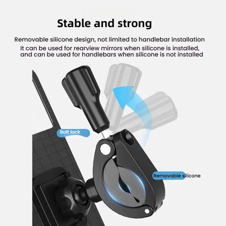 Bicycle Holder Waterproof Pouch Bag Bike Motorcycle Handlebar Mirror Phone Stand Mount, Size: XL