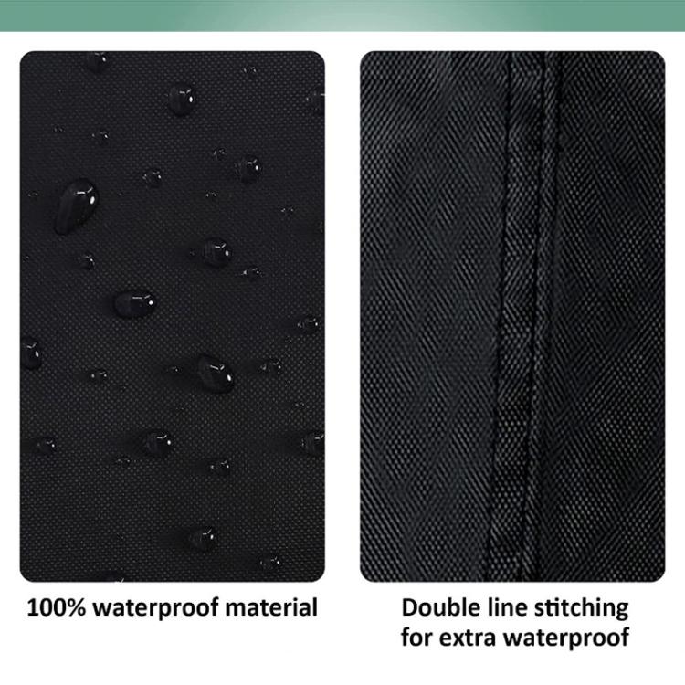 61 x 19 x 61cm Outdoor Industrial Fan Waterproof and Dustproof Protective Cover - Black