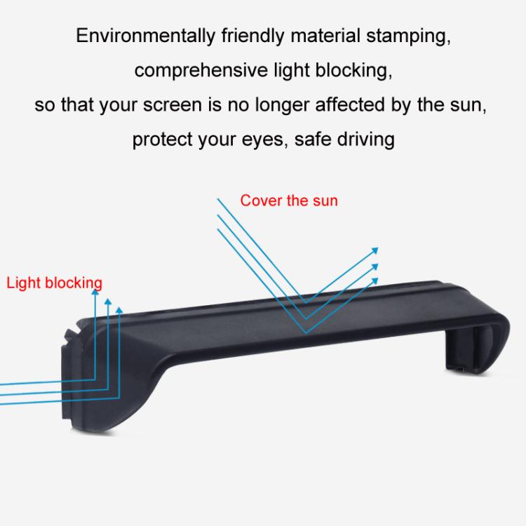 Car Navigation Display Universal Sun Visor, Size: Carbon Pattern M