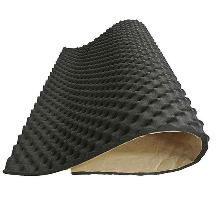 50x50x2cm Car Rubber Plastic Self-adhesive Wave Crest Shockproof Sound-absorbing Cotton