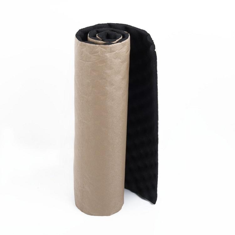 100x50x2cm Car Rubber Plastic Self-adhesive Wave Crest Shockproof Sound-absorbing Cotton