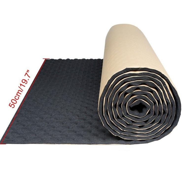 50x50x2cm Car Rubber Plastic Self-adhesive Wave Crest Shockproof Sound-absorbing Cotton