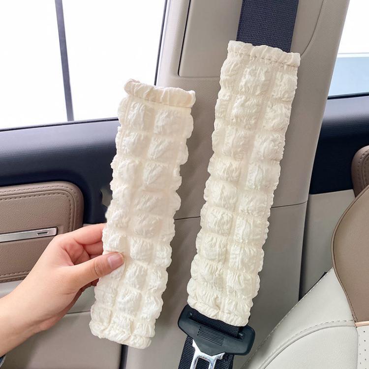 Puff Car Soft Comfortable Anti-Strangle Seat Belt Shoulder Guard - 26x6.5cm