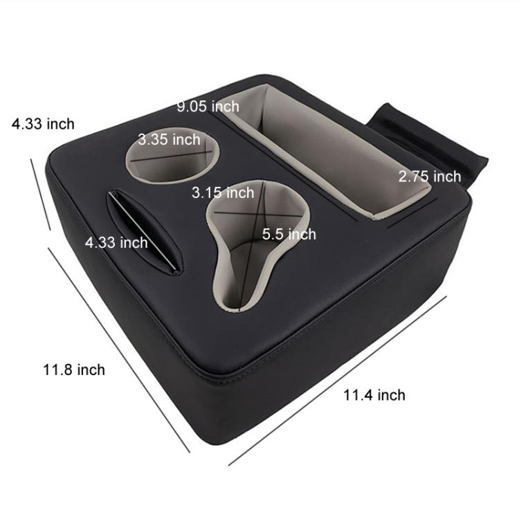Cars Multifunctional Universal Cup Holder Storage Box - Black