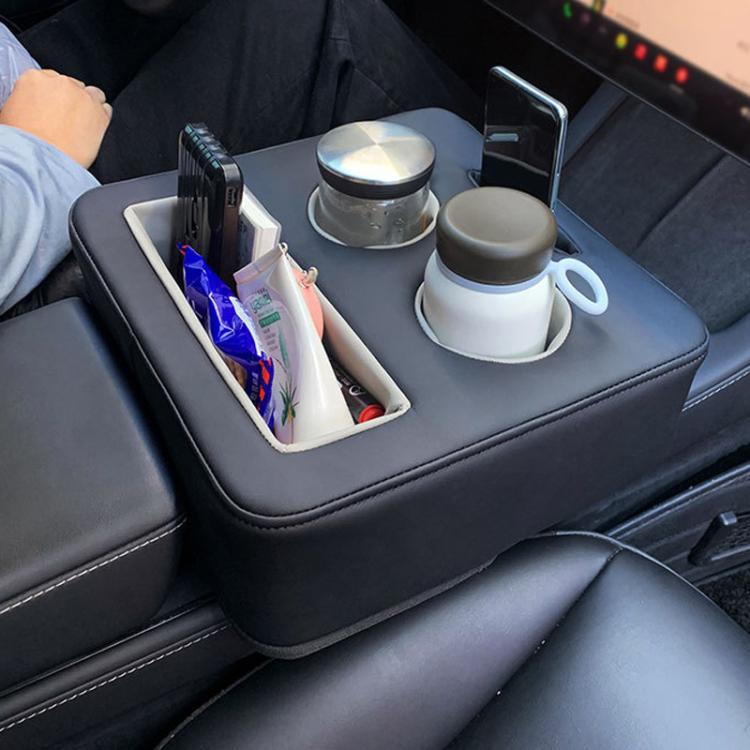 Cars Multifunctional Universal Cup Holder Storage Box - Black