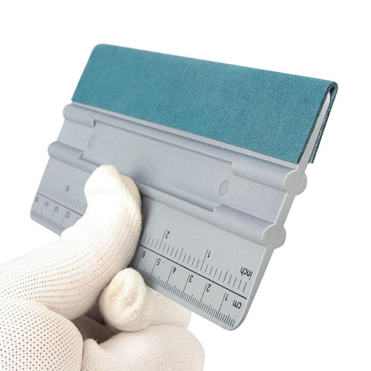 15cm With Scale Auto Film Scraper Long Square Wallpaper Scraping Tool - Dark Gray