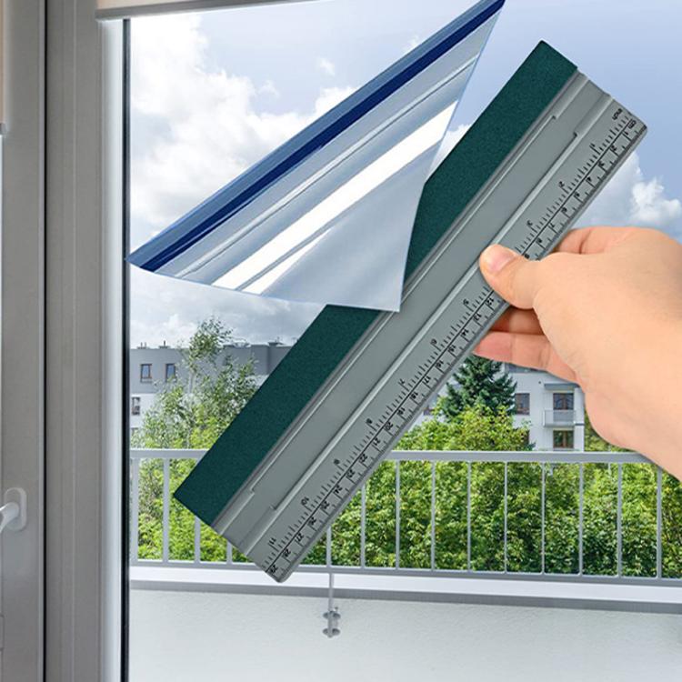 15cm With Scale Auto Film Scraper Long Square Wallpaper Scraping Tool - Dark Gray