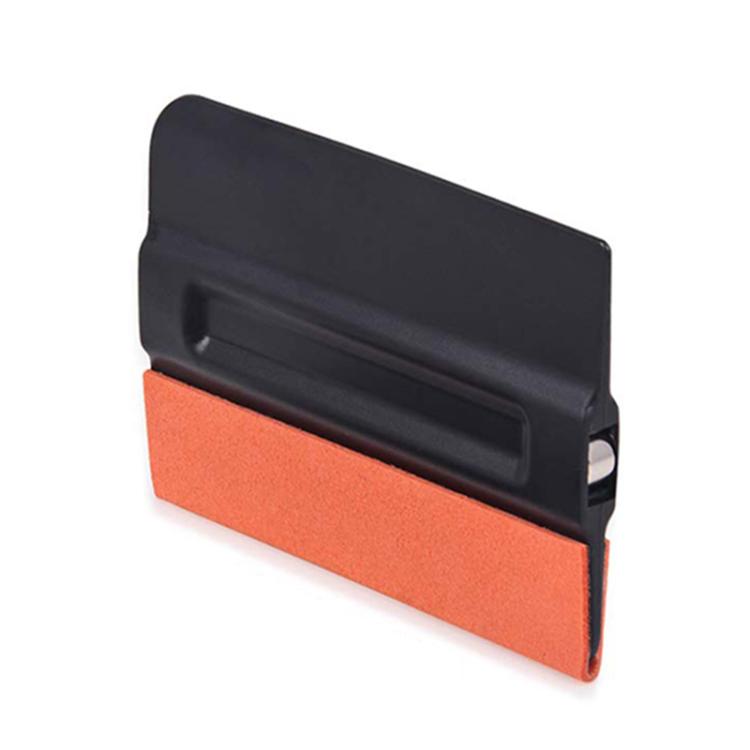 Moderate PP Car Film Scraper Imitation Buckskin Scraper With Magnetic Attraction - Black