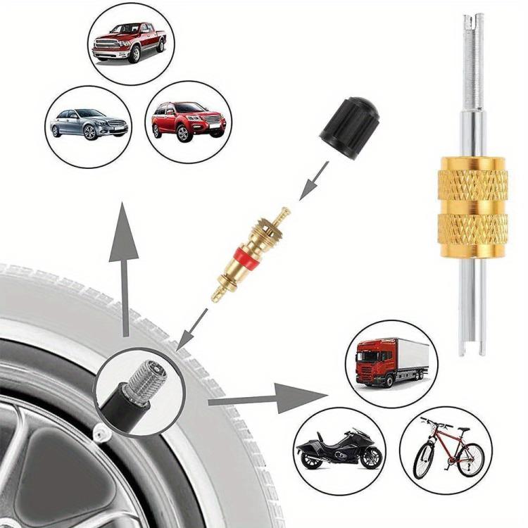 33pcs/Set Car Bicycle Tire Valve Core Installation Tool Repair Kit, Specifications: A