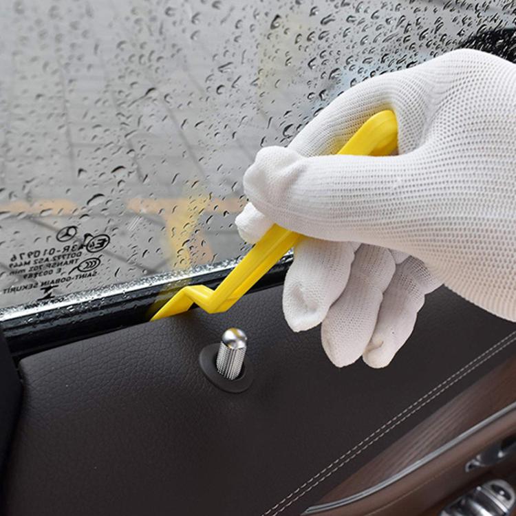 3pcs Car Film Scraper Seam Tape Handling Tools - Yellow