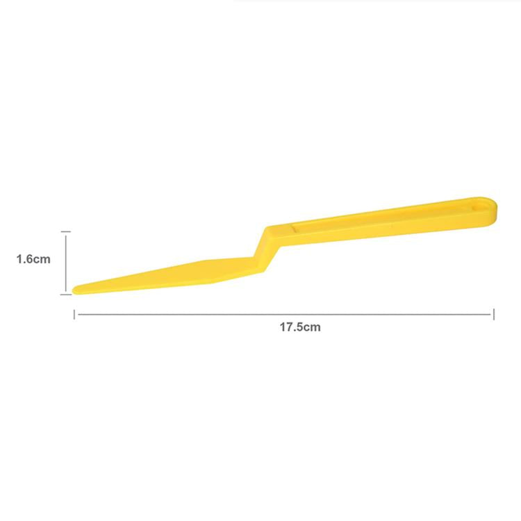 3pcs Car Film Scraper Seam Tape Handling Tools - Yellow