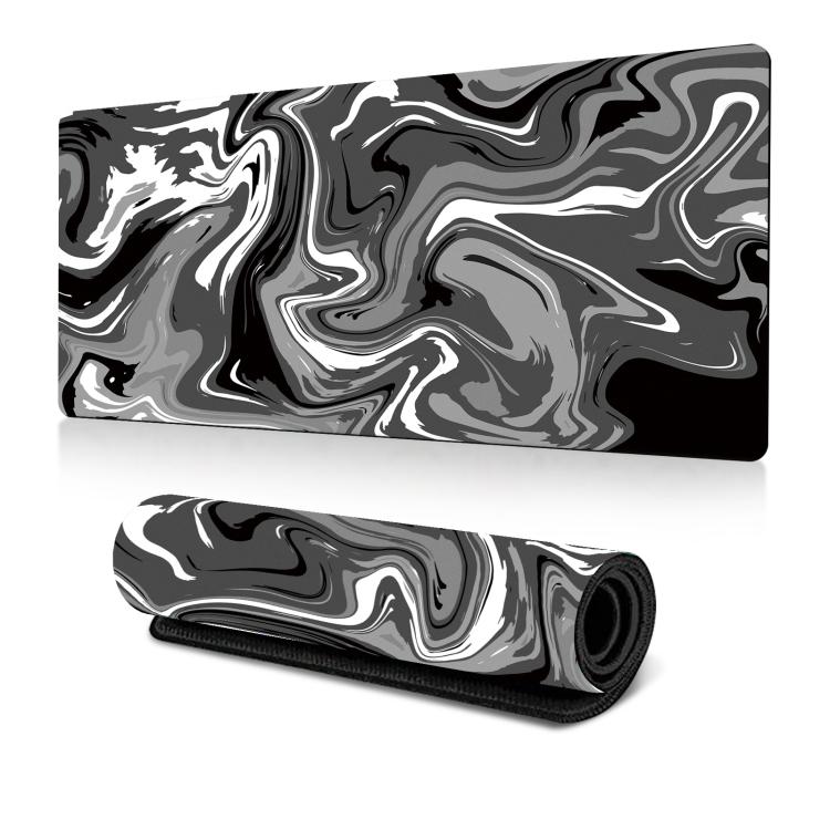 Large Abstract Mouse Pad Gamer Office Computer Desk Mat, Size: 300x600x2mm - Abstract Fluid 2