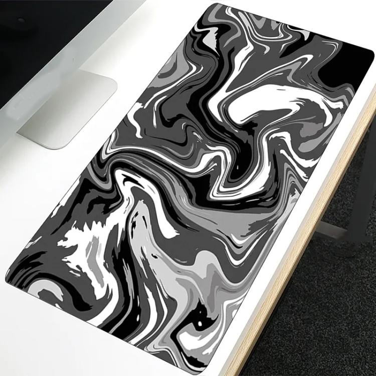 Large Abstract Mouse Pad Gamer Office Computer Desk Mat, Size: 300x700x2mm - Abstract Fluid 2