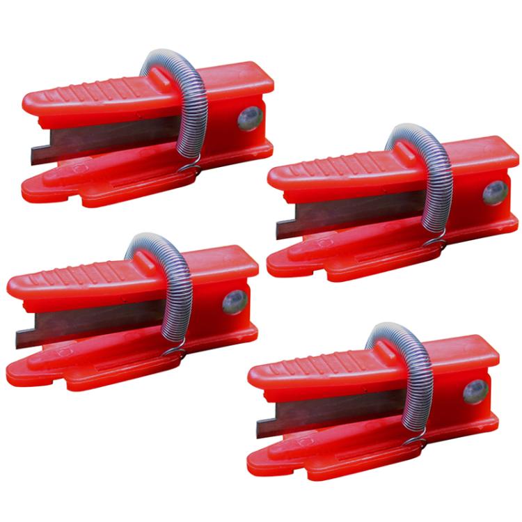 4pcs /Pack Melon and Fruit Picking Small Guillotine Grape Pinching Thumb Knife Vegetable Picker - Red