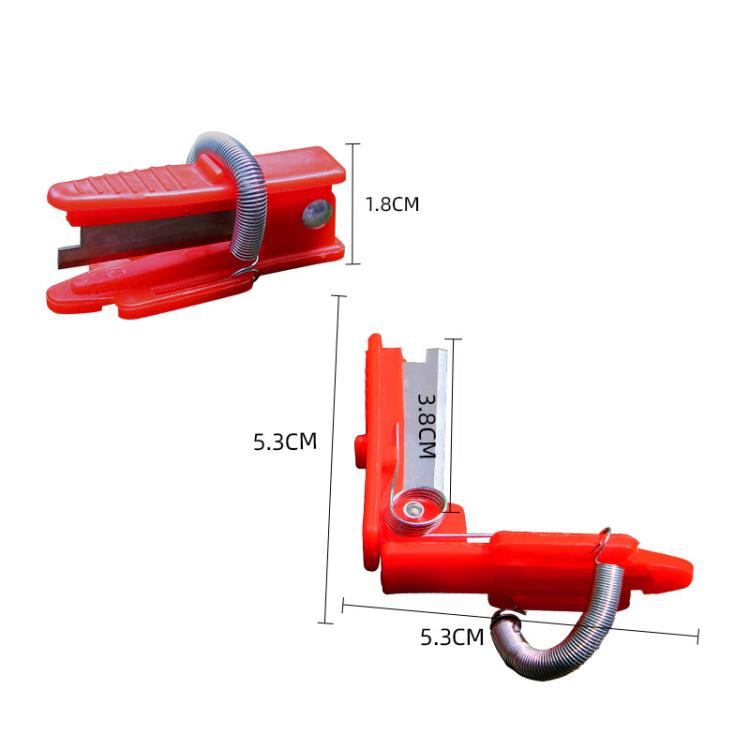 4pcs /Pack Melon and Fruit Picking Small Guillotine Grape Pinching Thumb Knife Vegetable Picker - Red