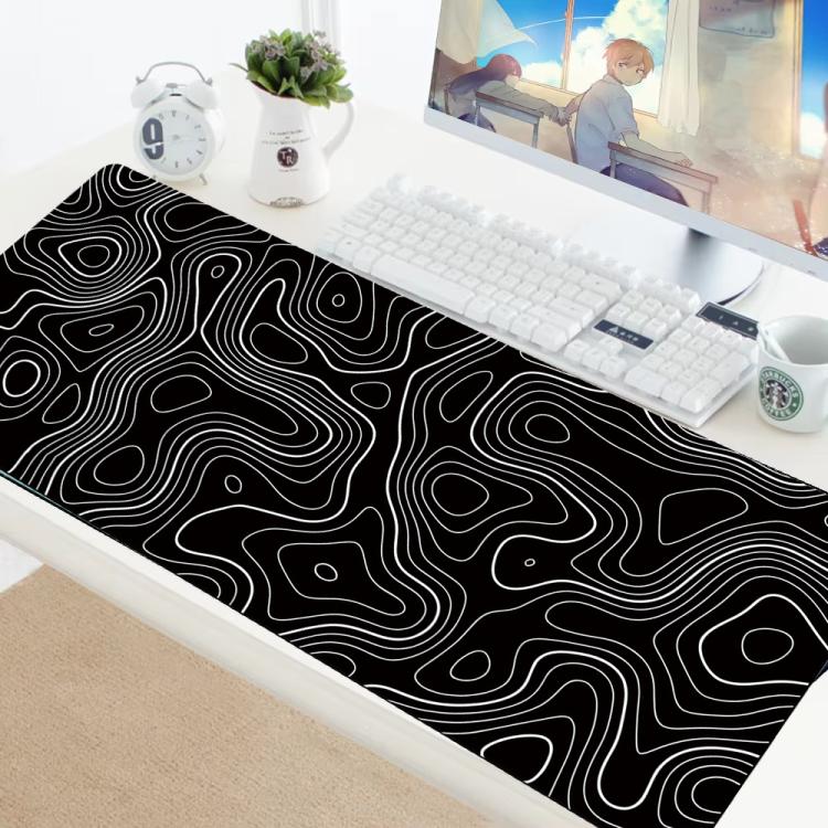 Large Abstract Mouse Pad Gamer Office Computer Desk Mat, Size: 300x800x2mm