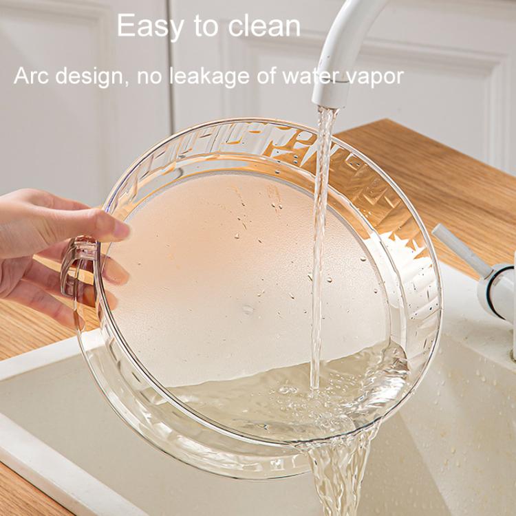 Microwave Food Heating Splashproof Cover Food Grade PC Household High Temperature Resistant Bowl Rice Cover - Regular Model