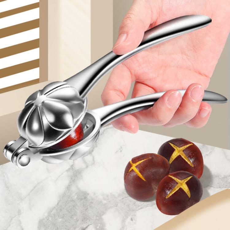 Aluminum Alloy Chestnut Clip Multifunctional Chestnut Opener Multi-purpose Walnut Clip Nut Sheller - Boxed