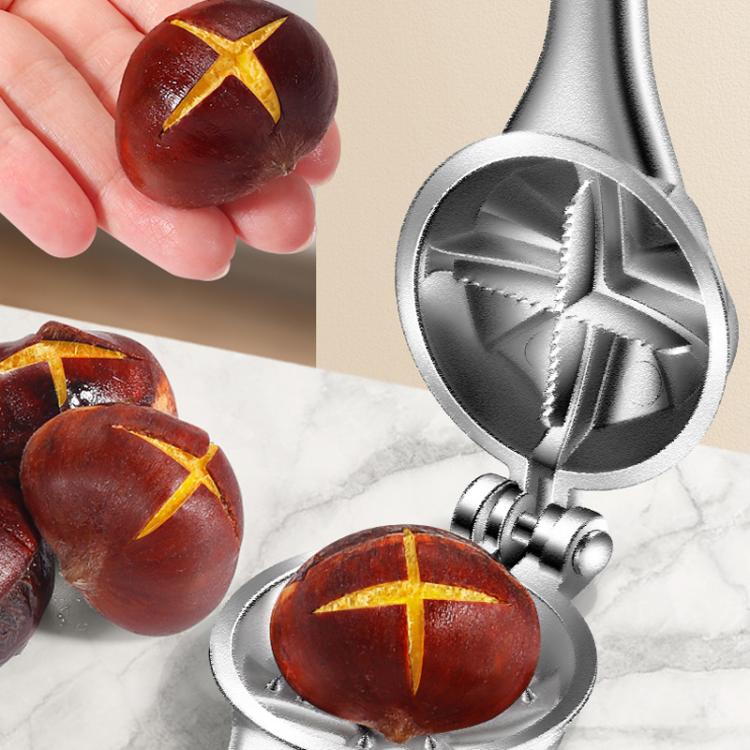 Aluminum Alloy Chestnut Clip Multifunctional Chestnut Opener Multi-purpose Walnut Clip Nut Sheller - Boxed