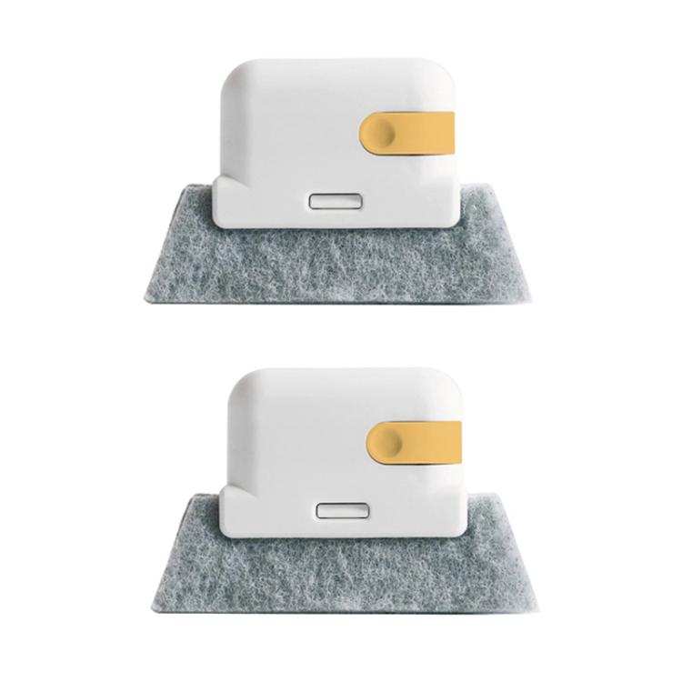 2pcs Household Multifunctional Handheld Window Crevice Brush 2 In 1 Groove Cleaning Tool