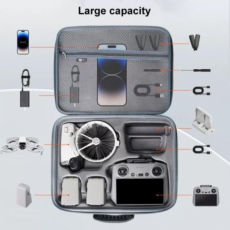 For DJI Flip CYNOVA FL-SNB-CY Drone Storage Bag Portable Handheld Bag, Style: RC2 Screen Control Version  -  Without Shoulder Strap