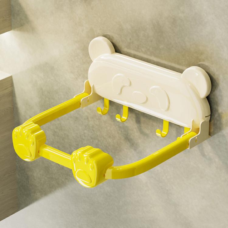 Suction Cup Basin Rack Bathroom No-Punch Foldable Multifunction Hook Organizer Wall Shelf