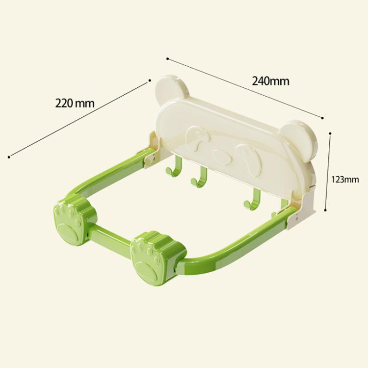 Suction Cup Basin Rack Bathroom No-Punch Foldable Multifunction Hook Organizer Wall Shelf
