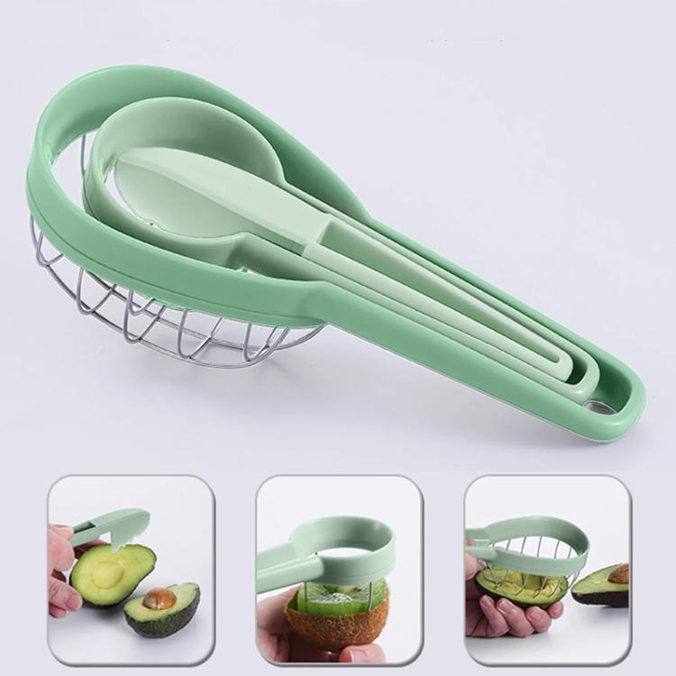 Multifunctional 3 In 1 Avocado Slicer Kitchen Household Fruit Cutter