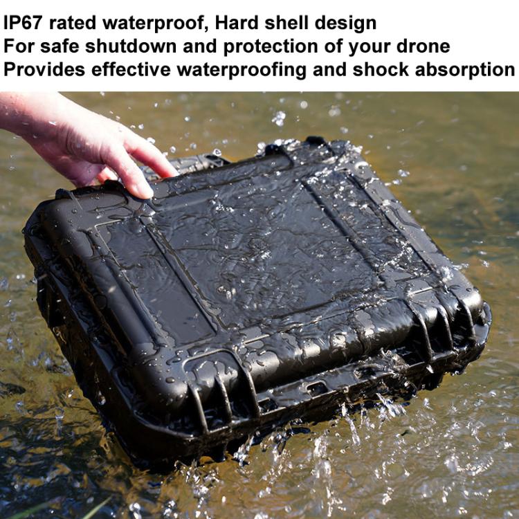 For DJI Flip CYNOVA FL-AQX-CY IP67 Waterproof Pressure And Shock Resistant Safety Case - Black