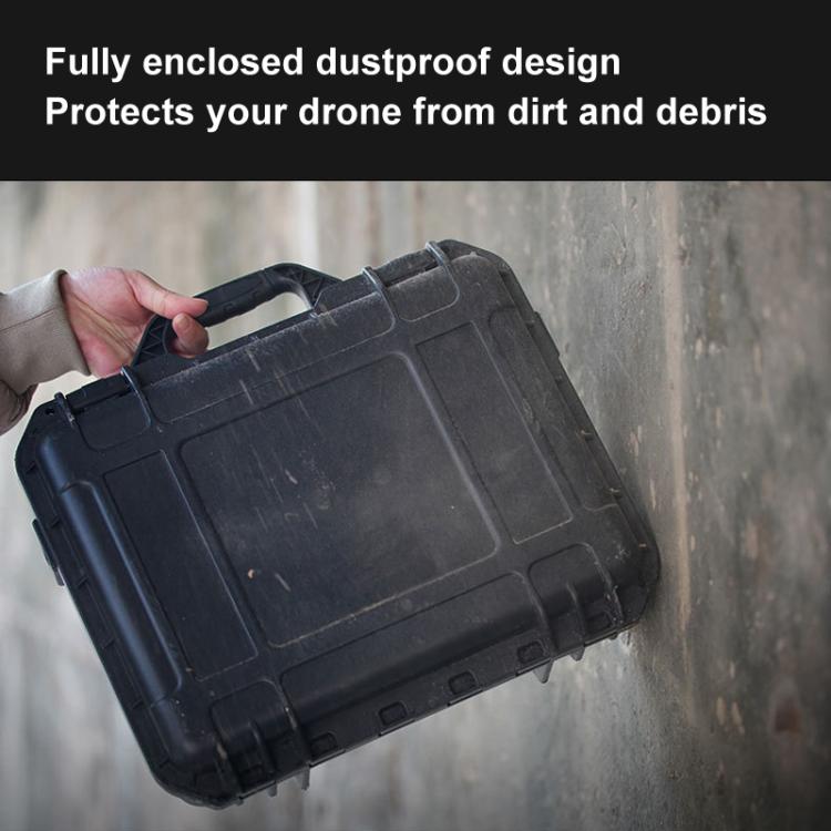 For DJI Flip CYNOVA FL-AQX-CY IP67 Waterproof Pressure And Shock Resistant Safety Case - Black