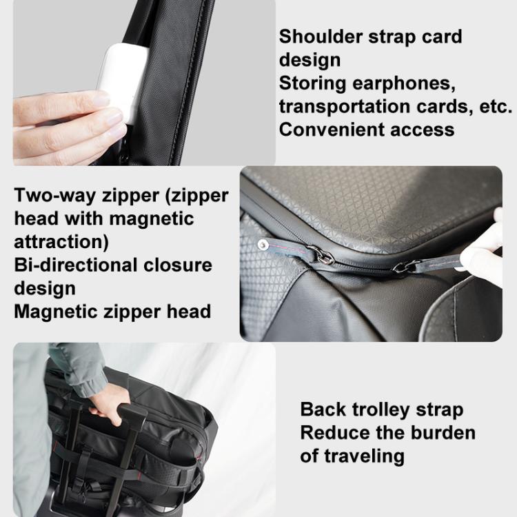 For DJI Flip CYNOVA C-MA-DB-003 Drone Shock And Stress Reduction Duffel Bag - Black