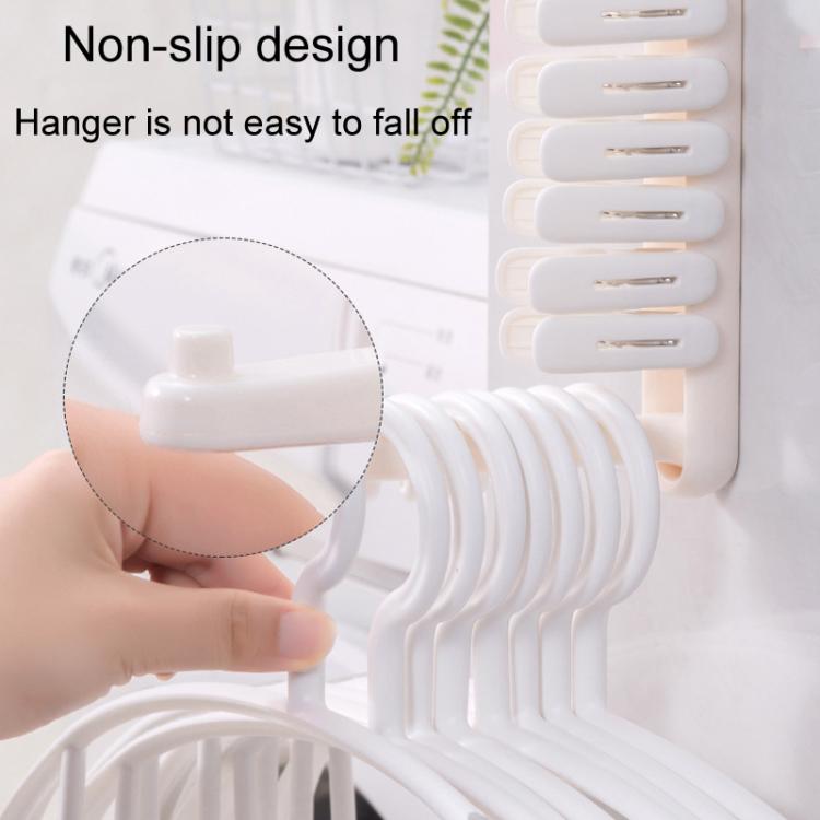Balcony Household No-Punch Foldable Clothes Rack Clip Organizer