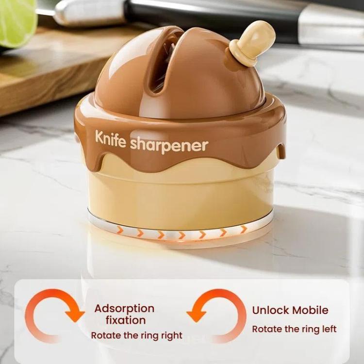Suction Cup Knife Sharpener Home Kitchen Sharpening Knife Scissors Tool Quick Sharpener