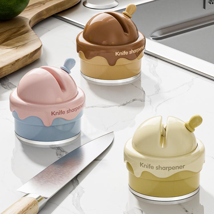 Suction Cup Knife Sharpener Home Kitchen Sharpening Knife Scissors Tool Quick Sharpener