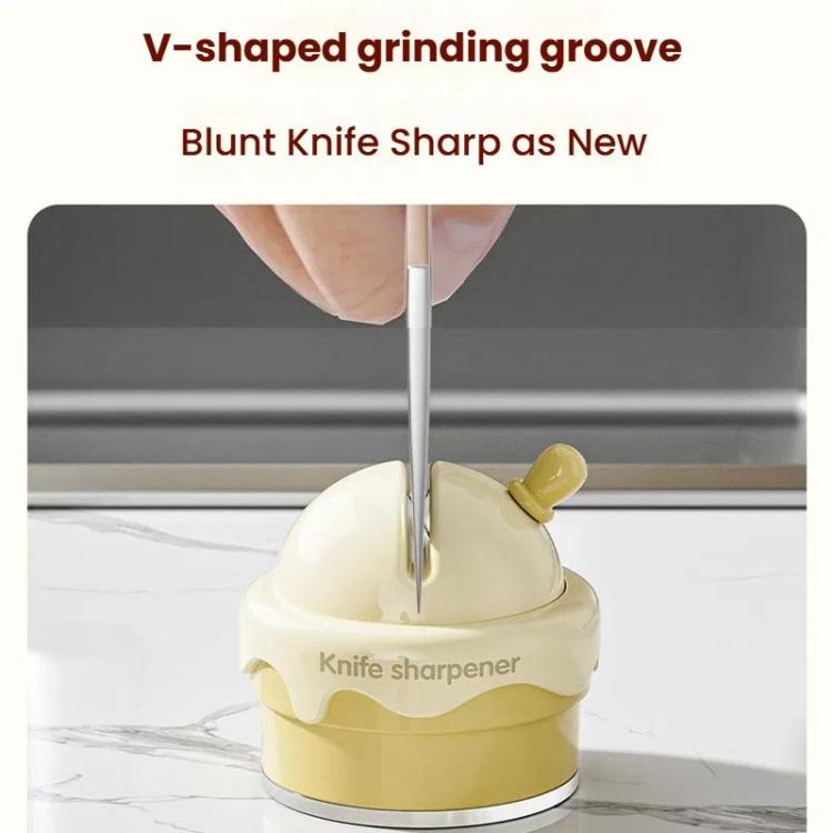 Suction Cup Knife Sharpener Home Kitchen Sharpening Knife Scissors Tool Quick Sharpener